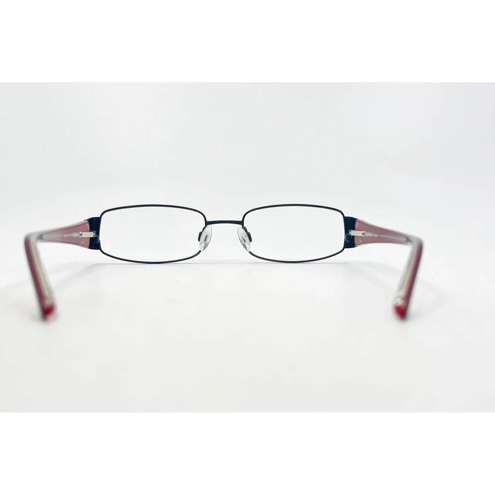Elle Eyeglasses Womens Black Red Rectangular EL18757 50-18-130